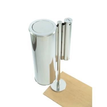 Imagem de Lixeira Externa Individual com Bituqueira 30L Basculante