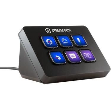 Imagem de Mesa controladora Streaming Elgato Stream Deck Mini, 6 teclas LCD, USB