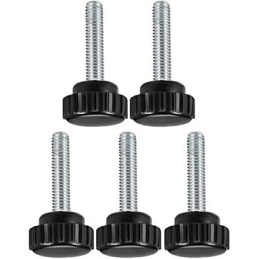 Imagem de Boxonly Parafuso de polegar serrilhado para furadeira de serra, torno de prensa e gabaritos de roteamento, máquinas de embalagem, equipamento de impressão, puxadores de aperto puxadores rosqueados de