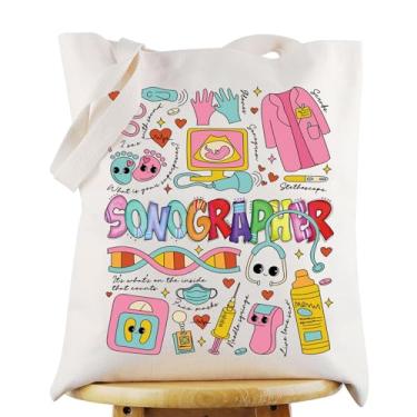 Imagem de G2TUP Sacola de lona ultrassonografista, ultrassonografia, presente, ultrassom, tecnólogo, mercadoria, Sonographer Tg, Large
