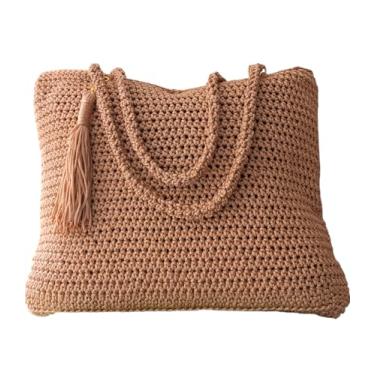 Imagem de Bolsa de Crochê de Fio Náutico, Sacola de Praia