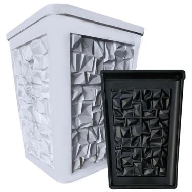 Imagem de Forma Vaso 3d Abs Gesso e Cimento Profissional - Abstrato - Xmoldes Fo