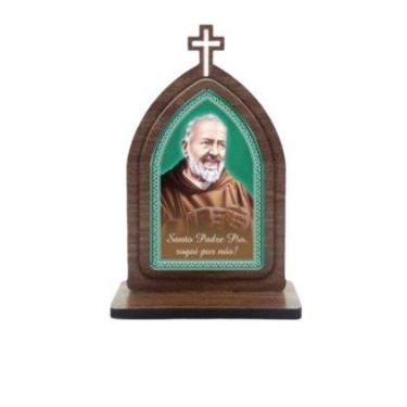 Imagem de Capela de Padre Pio 15cm - Sem Porta - Zanato
