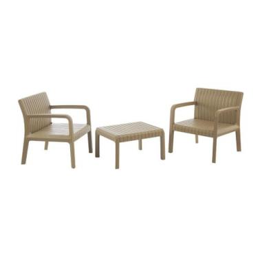 Imagem de Conjunto Para Área Externa Maldivas com 2 Poltronas, 1 Mesa - Inova Of
