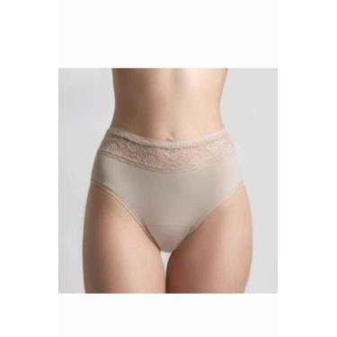 Imagem de Kit com 3 Calcinhas Absorvente Menstrual Reutilizável Renda Lucitex, C