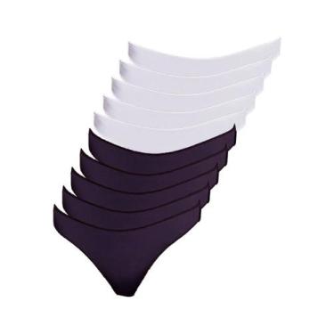 Imagem de Kit com 10 Calcinhas Fio Dental Hope 37840 Colorido, Preto, M