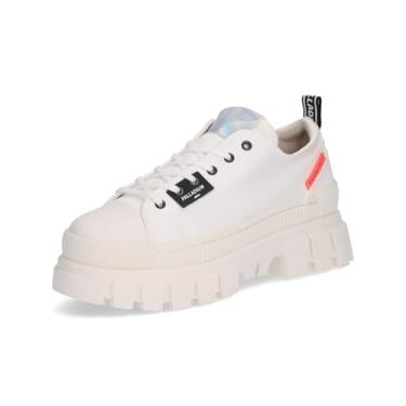 Imagem de PALLADIUM Women's Revolt Lo TX Fashion Sneaker, Star White, 8 M
