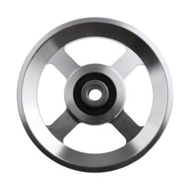 Imagem de YIJU Polia de rolamento fitness, roda de liga de alumínio, prática, leve, baixo ruído, resistente, substituição de exercício de treinamento de força, 11.5 Cm