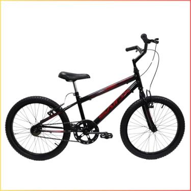 Imagem de Bicicleta Aro 20 Infantil Saidx Premium Bike Freios V Brake Aro em Alumínio Feminina e Masculina (Preto e Vermelho)