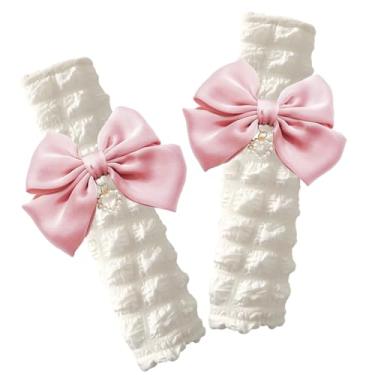 Imagem de Capas para cinto de segurança de carro com arco grande (2 em um pacote), acessórios de carro protetor de alça de ombro protetor de cinto de segurança universal (rosa)