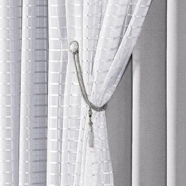 Imagem de Cortina Iris 2 Metros Semi Blackout Sala Quarto Varão Cinza - Casa Sho