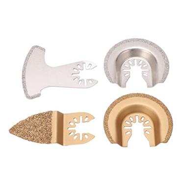 Imagem de Lâminas De Serra Oscilantes De Carboneto, Multiferramenta De Lâminas De Serra Oscilantes, Lâminas De Balanço De Segmento De Dedo Semicírculo Para Cerâmica De Reboco