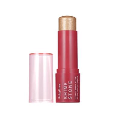 Imagem de Iluminador Stick Linha Rosa Shine Stone – Brilho Sofisticado com Toque Suave e Efeito Natural, Perfeito para Destaque na Maquiagem do Dia a Dia (Hb-M7024)