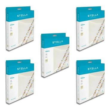 Imagem de Kit 5x Fita LED - Stella - 5m 10W/m 12V 3000K IP20 SMD5050 Branco Quente - STH7814/30