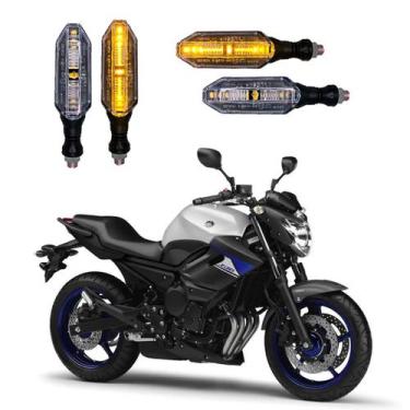 Imagem de KIT 4 Setas Esportivas Pisca de Led Modelo P26 Para Moto XJ6 N Ano 201