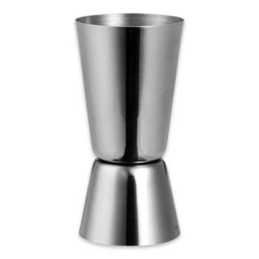 Imagem de Dosador Inox Bebidas Duplo 25ml 50ml Medidor Drink Gin Vodka - JKVERAS
