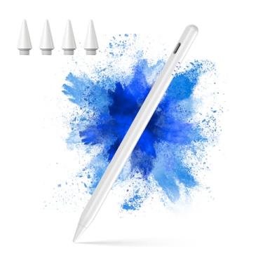 Imagem de Caneta Stylus para iPad 2018-2025, carregamento rápido de 20 minutos para Apple Pencil com inclinação e rejeição da palma, canetas digitais ativas compatíveis com iPad 6-10ª geração/A16, Pro 33.0 cm