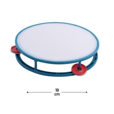 Imagem de Pandeiro Infantil 19cm Color - Tudo em Caixa - Genérico