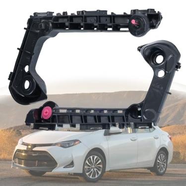 Imagem de 52116-02460 52115-02480 Par de suportes de para-choque dianteiro para Toyota Corolla 2019-2021, suporte de para-choque dianteiro e do passageiro substitui TO1042145 TO1043145 lado esquerdo e direito