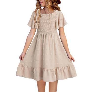 Imagem de Vestido de chiffon de verão para meninas belgas 2025, tamanho 6-15 ano