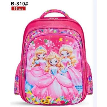 Imagem de Mochila Escolar Feminina e Masculino Com Estampa Ajustável e Reforçada