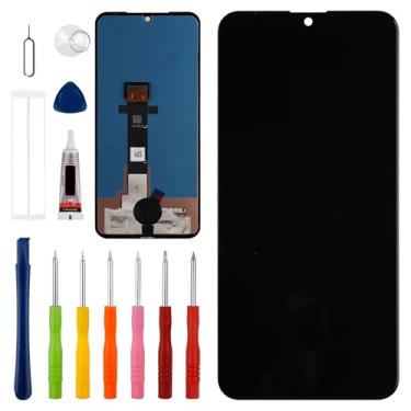 Imagem de Vvsialeek Novo conjunto de digitalizador de tela sensível ao toque LCD compatível com LG V60 LM-V600, A001LG [6,8 polegadas] com ferramentas de reparo - com funcionalidade de impressão digital