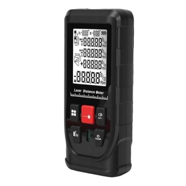 Imagem de Cryfokt Testador de Distância Digital, Fita Métrica Digital de 50M 165FT Com Nível de Bolha, Display LCD Retroiluminado, Unidade M/In/Ft Comutável, Fita Métrica Precisa para Projetos de