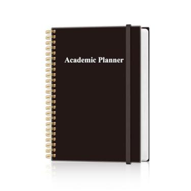 Imagem de Agenda acadêmica para 2026 ou a qualquer momento – 14,7 x 21,6 cm, planejador semanal sem data para estudantes de ensino doméstico, ensino médio, faculdade e enfermagem, 200 páginas, preto