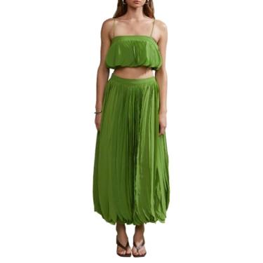 Imagem de AMUR Blusa feminina Sonia com babados, Jungle Moss, 6