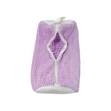 Imagem de Bolsa para máquina de lavar sapatos, bolsa reutilizável para máquina de lavar e secar - limpeza profunda e durável, adequada para todos os sapatos (roxo)