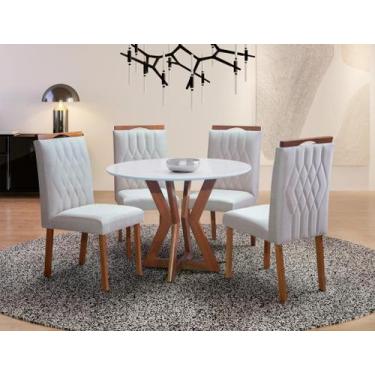 Imagem de Sala de Jantar maciça 4 Cadeiras 1x1 Ibiza Art Salas