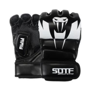 Imagem de Luvas De Boxe MMA Multicoloridas Com Design De Cobra Venenosa, Almofad