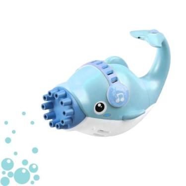 Imagem de Brinquedo Lança Bolhas Golfinho À Pilha - Cim Toys - XB Toys, Azul