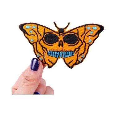 Imagem de Patch Bordado De Gato Borboleta Tigre Estilo Punk Termocolante Para Ro