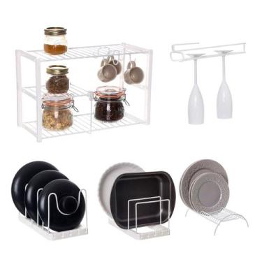 Imagem de Jogo de Organizadores de Armário Cozinha Taça Panela Forma Travessa Mu