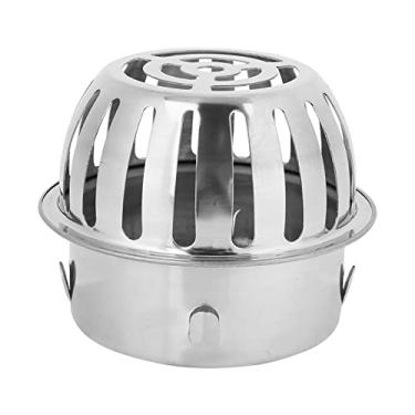 Imagem de Dreno de Piso de Aço Inoxidável, Design Oco Evita Entupimento, Fácil de Instalar, para Uso Externo (Tubo de 110 mm (4 polegadas))