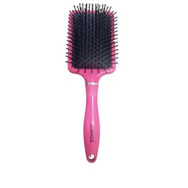 Imagem de Escova raquete almofadada quadrada com cabo redondo - PODEROSA SEMPRE 