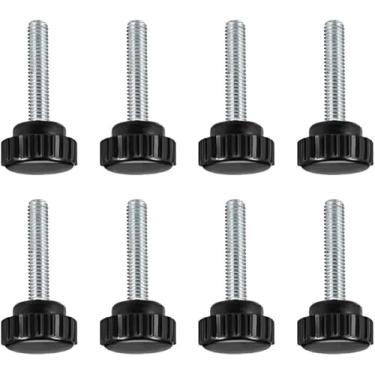 Imagem de Boxonly Parafuso de polegar serrilhado para furadeira de serra, torno de prensa e gabaritos de roteamento, máquinas de embalagem, equipamento de impressão, puxadores de aperto puxadores rosqueados de