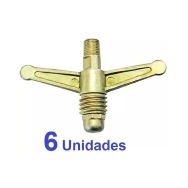 Imagem de Borboleta Registro Gás Alta Pressão P13 Botijão 13kg -06 Pçs (08B) - J