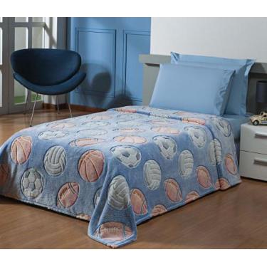 Imagem de Cobertor INFANTIL estampado BRILHA NO ESCURO manta flannel  - SAFIRA E