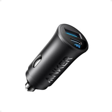 Imagem de Anker Carregador de carro USB-C 30W, adaptador de carro tipo C, 2 portas, carregador de carro para iPhone com Power IQ 3.0, para iPhone 17/16/15/14/13, Samsung Galaxy S25/S24/S23/S22/S21, iPad Pro