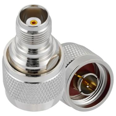Imagem de POBADY 2PCS N Macho para TNC Fêmea RF Coaxial Adaptador 50 Ohm N para TNC Conector RF Coaxial Adaptador para Antena Rádio Cabo de Extensão