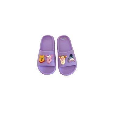 Imagem de Chinelo Slide Turminha Ursinho Pooh Leve Confortável Tam 27 Ao 40 - Ma