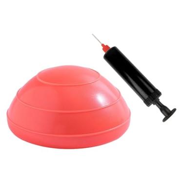 Imagem de YIJU Bola de Exercícios Meia Bola para Treinamento de Força, ao Desgaste, Versátil e Prática, com Base Antiderrapante para Escritório, Laranja