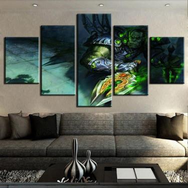 Imagem de Quadro Decorativos Warcraft com 5 peças 130x65 3
