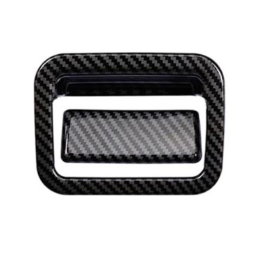 Imagem de TOTMOX Compatível com Toyota RAV4 2019-2022 Caixa de armazenamento de luvas Guarnição da tampa da alça da caixa de luvas 2 peças Copiloto de carro caixa de luvas acessórios de acabamento interior