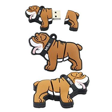 Imagem de Unidade flash USB em formato de animal de 32 GB, disco em U, dados USB 2.0, disco flash USB, pen drive, dispositivo de armazenamento, unidade USB, disco flash de armazenamento externo (marrom)
