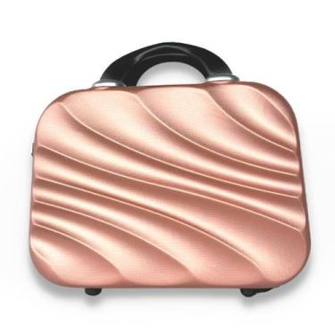 Imagem de Frasqueira Viagem Bolsa Maquiagem Rígida em ABS - Ika, Rose