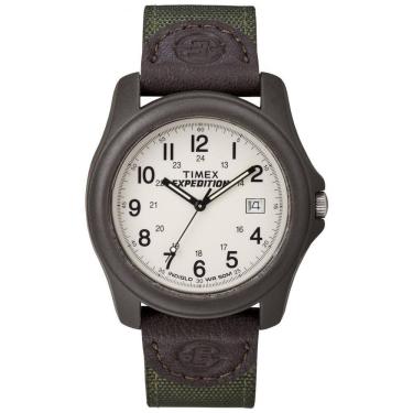 Imagem de Relógio Masculino Analógico de Quartzo, Timex T49101, Verde e Marrom