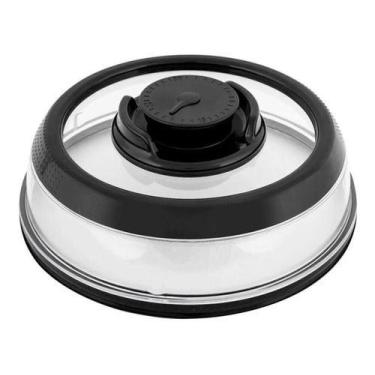 Imagem de Tampa Vácuo Prato Comida Microondas Cozinha Vacuum - Grande - Não Info